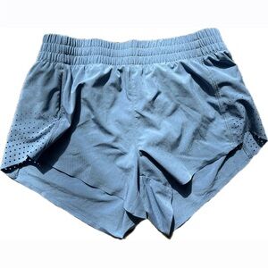 Athleta Hustle 3” Running Shorts with liner and pockets Cornflower Blue XS